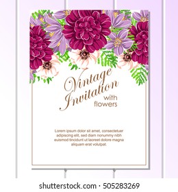 Abstract flower background with place for your text
