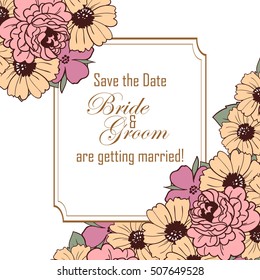 Abstract flower background with place for your text
