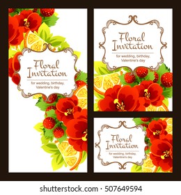 Abstract flower background with place for your text