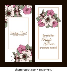 Abstract flower background with place for your text
