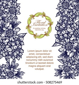 Abstract flower background with place for your text