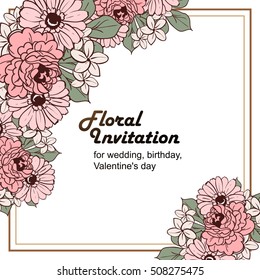 Abstract flower background with place for your text