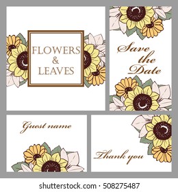 Abstract flower background with place for your text