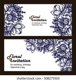 Abstract flower background with place for your text