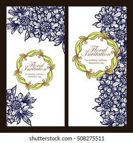 Abstract flower background with place for your text