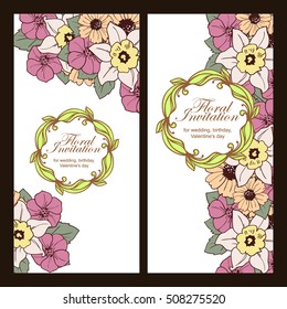 Abstract flower background with place for your text