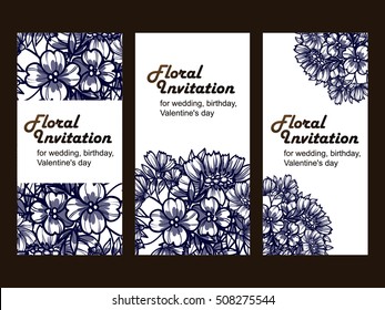 Abstract flower background with place for your text