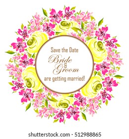 Abstract flower background with place for your text