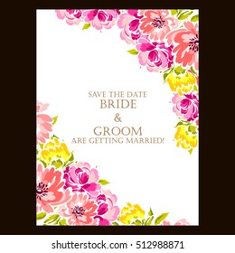 Abstract flower background with place for your text