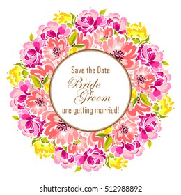 Abstract flower background with place for your text