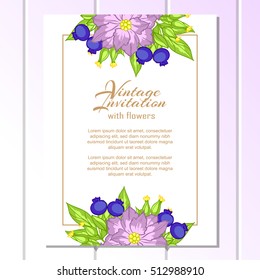 Abstract flower background with place for your text