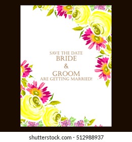 Abstract flower background with place for your text
