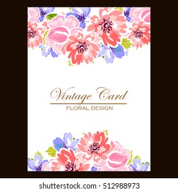 Abstract flower background with place for your text