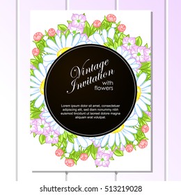 Abstract flower background with place for your text