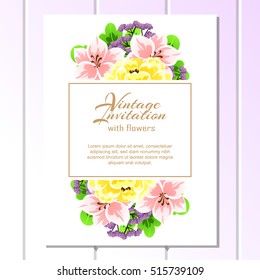 Abstract flower background with place for your text