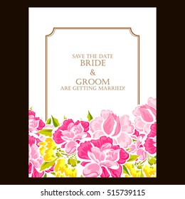 Abstract flower background with place for your text