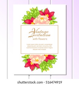 Abstract flower background with place for your text