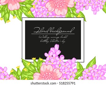 Abstract flower background with place for your text
