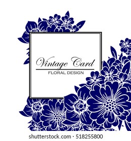 Abstract flower background with place for your text
