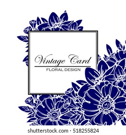 Abstract flower background with place for your text
