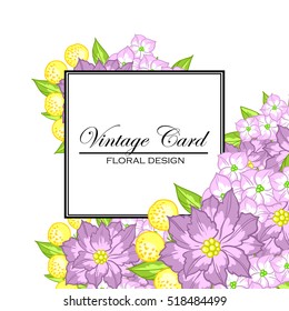 Abstract flower background with place for your text
