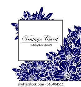 Abstract flower background with place for your text