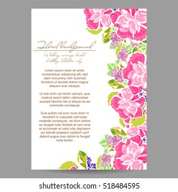 Abstract flower background with place for your text
