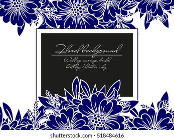 Abstract flower background with place for your text Abstract flower background with place for your text