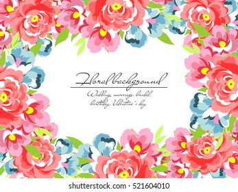 Abstract flower background with place for your text