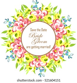 Abstract flower background with place for your text