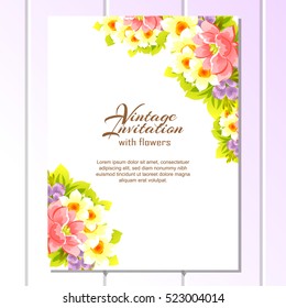 Abstract flower background with place for your text