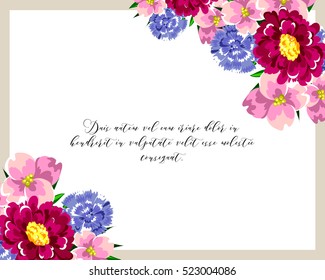 Abstract flower background with place for your text