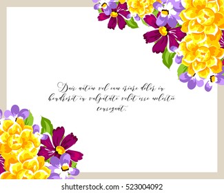 Abstract flower background with place for your text