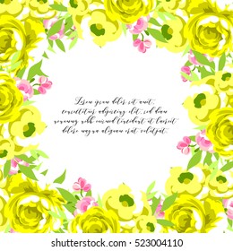 Abstract flower background with place for your text