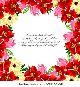 Abstract flower background with place for your text