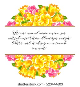 Abstract flower background with place for your text