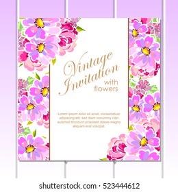 Abstract flower background with place for your text