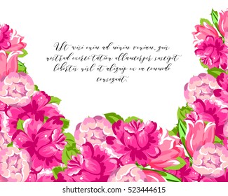 Abstract flower background with place for your text