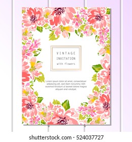 Abstract flower background with place for your text