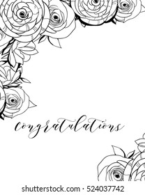 Abstract flower background with place for your text