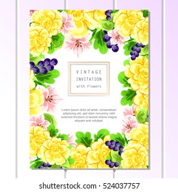 Abstract flower background with place for your text