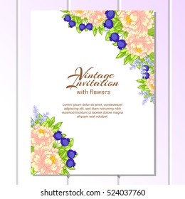 Abstract flower background with place for your text