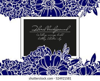 Abstract flower background with place for your text Abstract flower background with place for your text