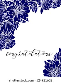 Abstract flower background with place for your text