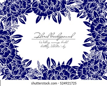 Abstract flower background with place for your text