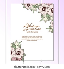 Abstract flower background with place for your text