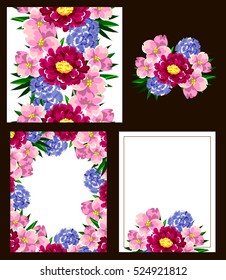 Abstract flower background with place for your text