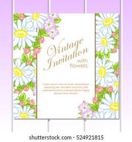Abstract flower background with place for your text