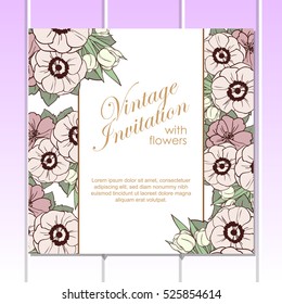 Abstract flower background with place for your text