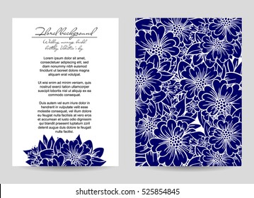 Abstract flower background with place for your text